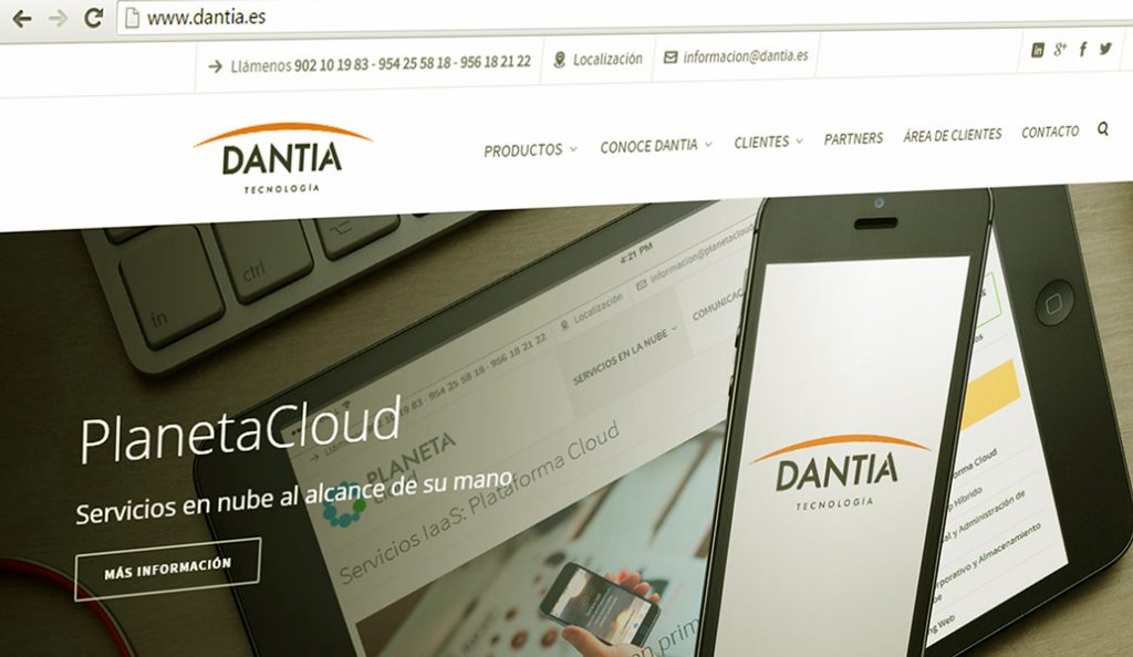 Dantia inaugura nueva web