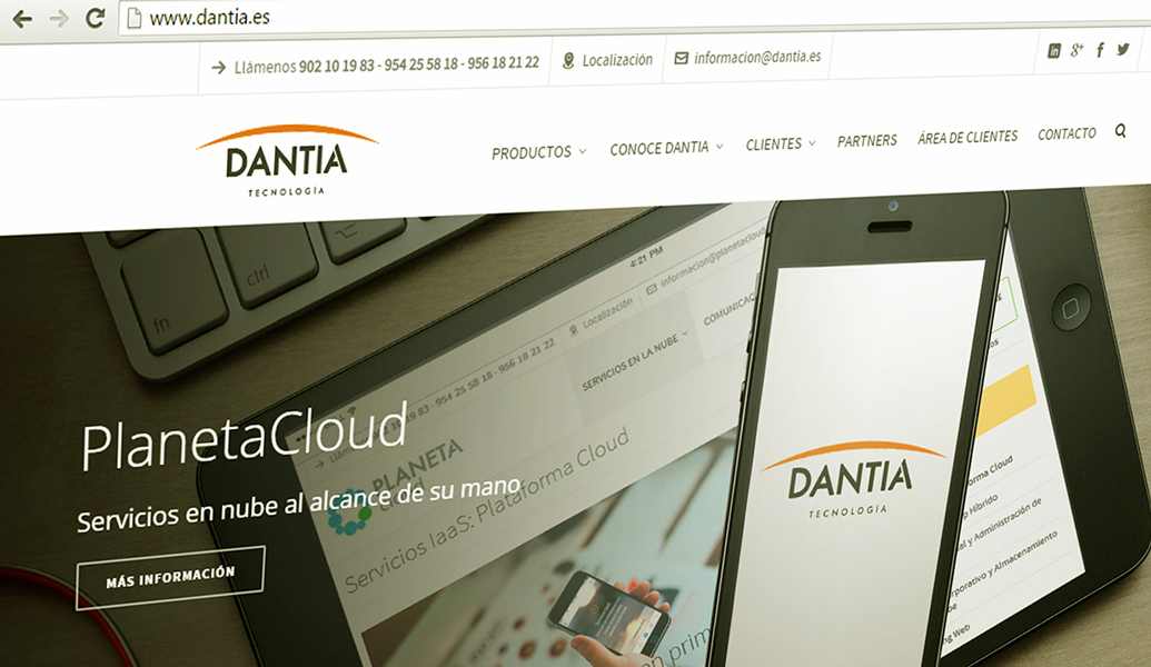 Dantia inaugura nueva web