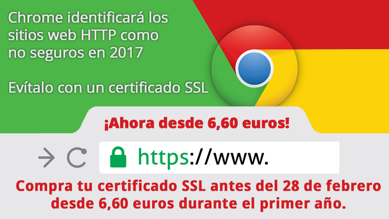 Google Chrome avisará en sitios web sin certificados SSL