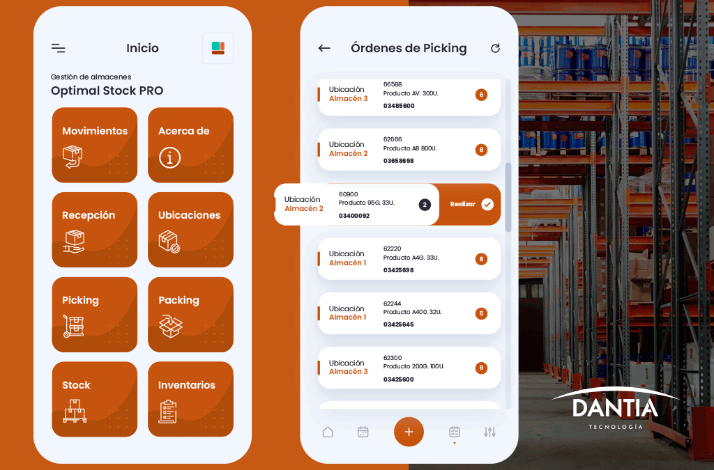 DANTIA lanza al mercado su Aplicación Móvil para Almacenes con Sistema Picking & Packing integrado para la preparación de pedidos