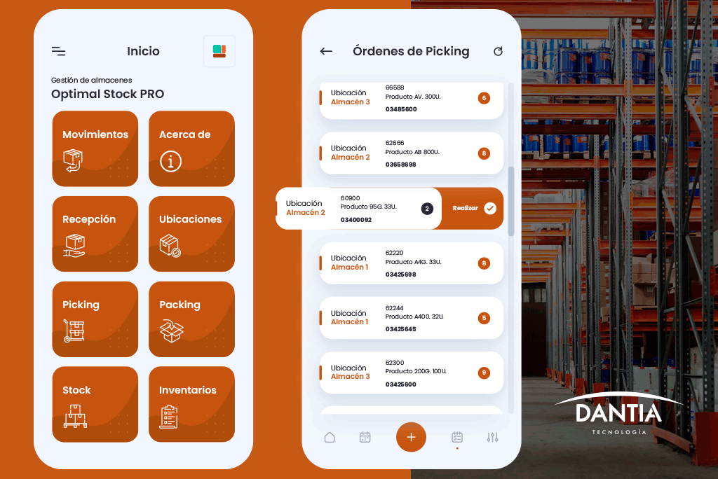 DANTIA lanza al mercado su Aplicación Móvil para Almacenes con Sistema Picking & Packing integrado para la preparación de pedidos