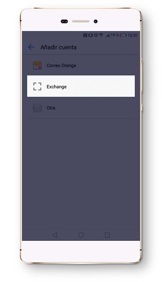 Guía de configuración: Correo EXCHANGE en Android