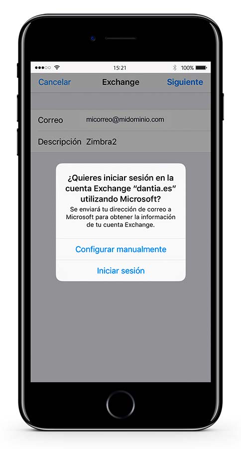 Guía de configuración: Correo EXCHANGE en iPhone