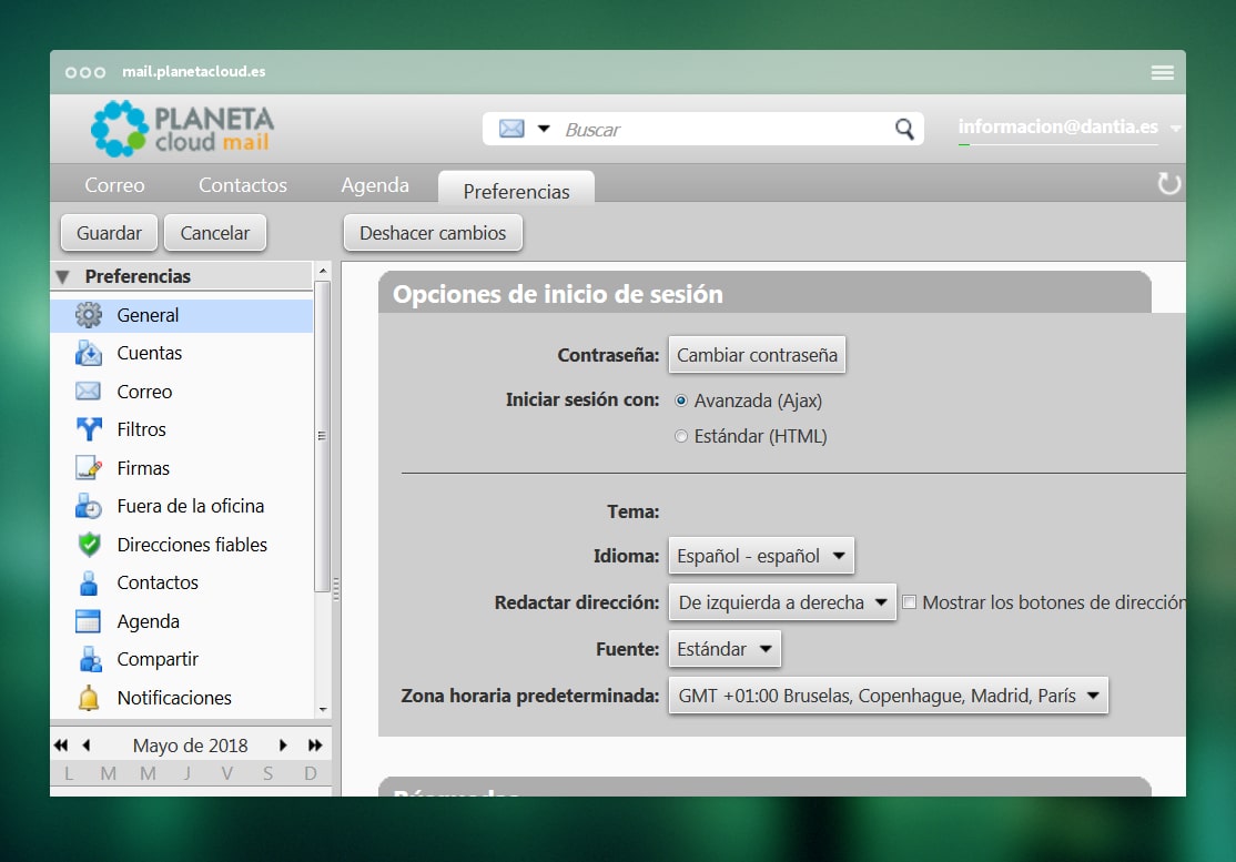 Guía de configuración: Acceso a Zimbra Webmail Guía de configuración: Acceso a Zimbra Webmail