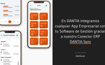 En DANTIA integramos cualquier App Empresarial con tu Software de Gestión gracias a nuestro Conector ERP DANTIA Sync