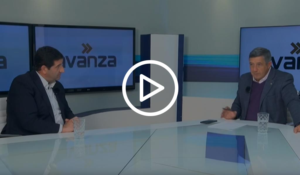 Esteban Fernández entrevista a Ignacio Martínez en su programa «Avanza» de 8 Televisión sobre DANTIA Tecnología