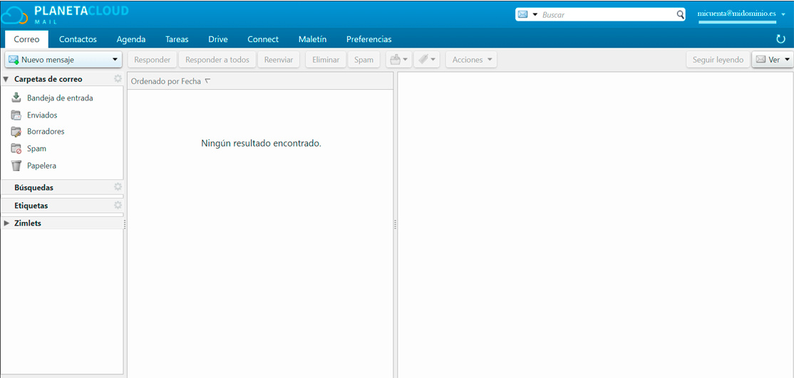 2 Guía de configuración: Acceso a Zimbra Webmail
