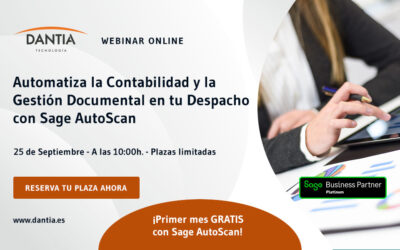 Webinar: Automatiza la Contabilidad y la Gestión Documental en tu Despacho con Sage AutoScan