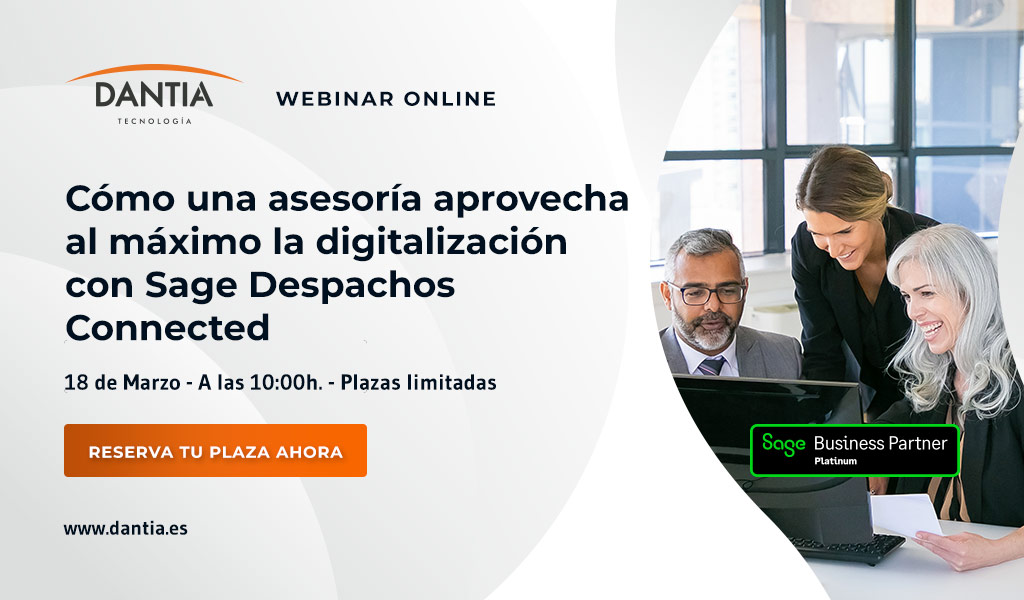 Webinar Cómo una asesoría aprovecha al máximo la digitalización con Sage Despachos Connected
