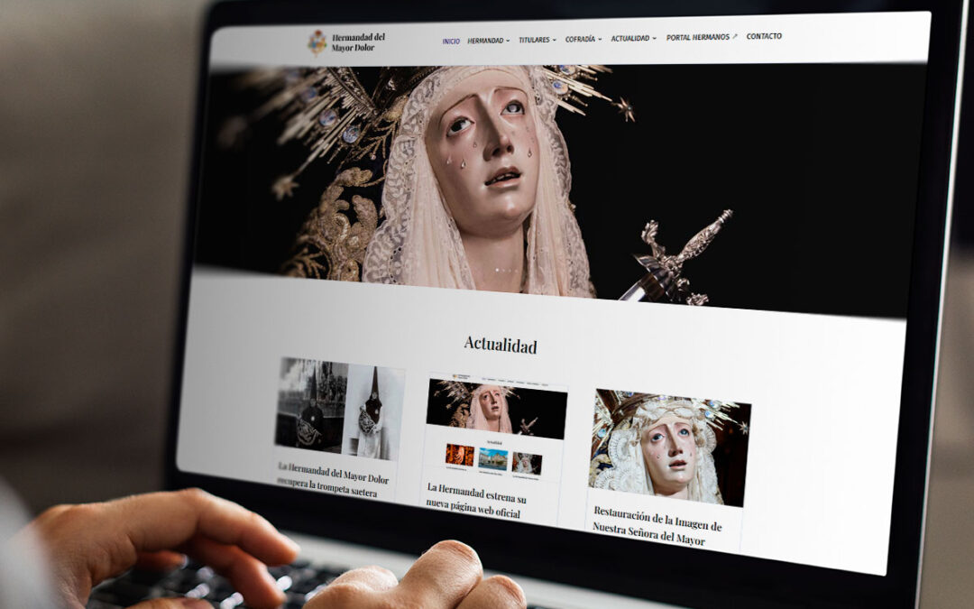 La Hermandad del Mayor Dolor de Jerez estrena su nueva página web oficial desarrollada por DANTIA Tecnología